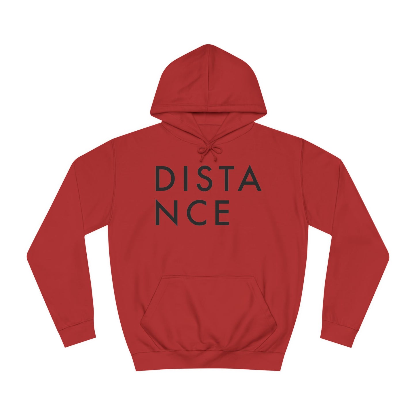 SOMNITECT Distance - Black Logo Unisex College Hoodie