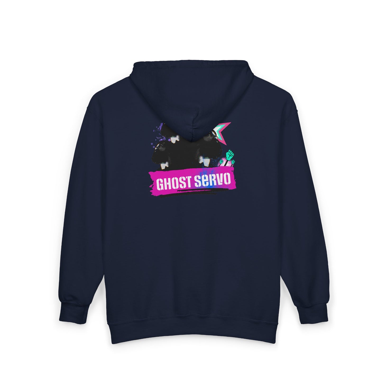 Ghost Servo Vanity Zip Up Double-Sided Hoodie