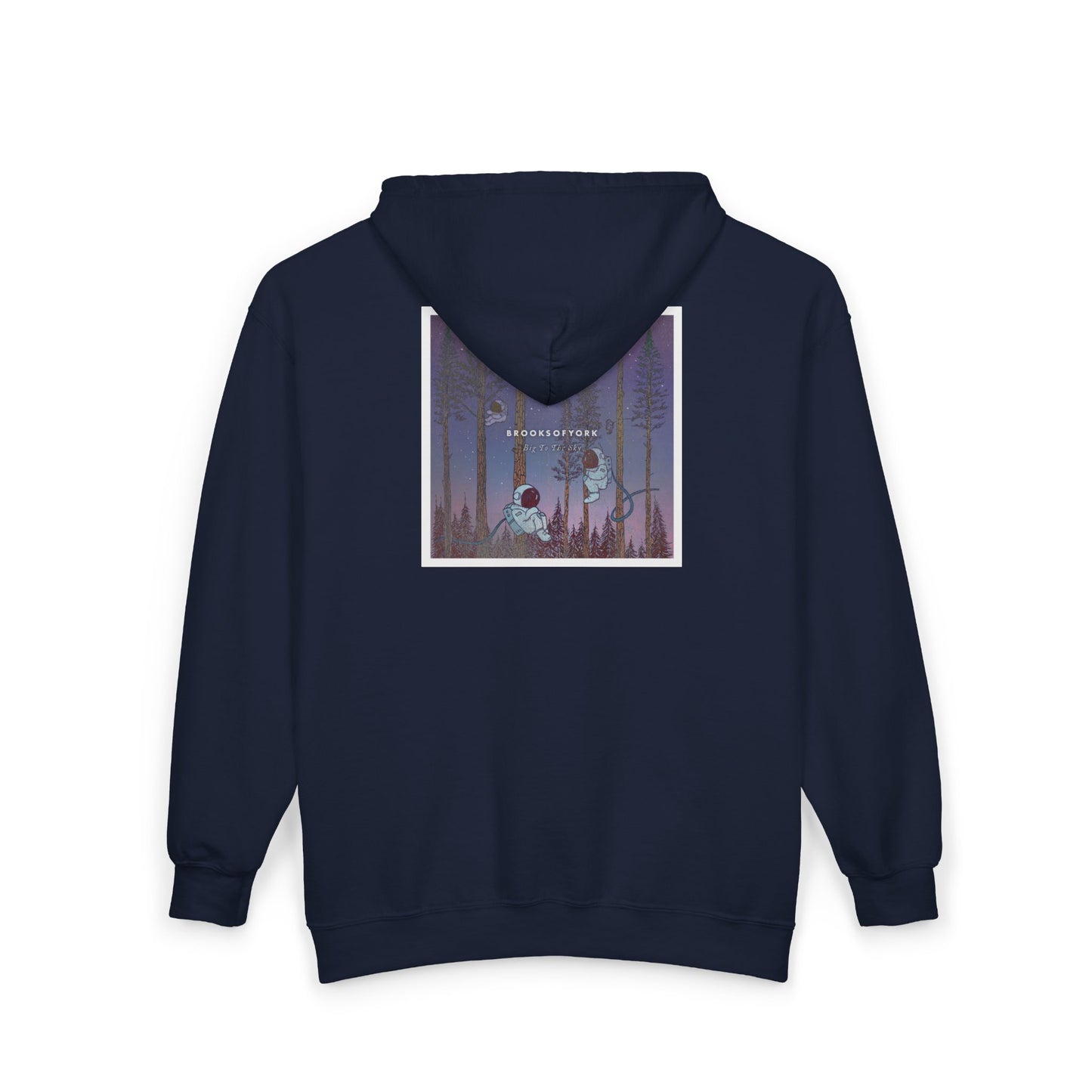 BrooksOfYork Zip Up Big to the Sky Double-Sided Hoodie