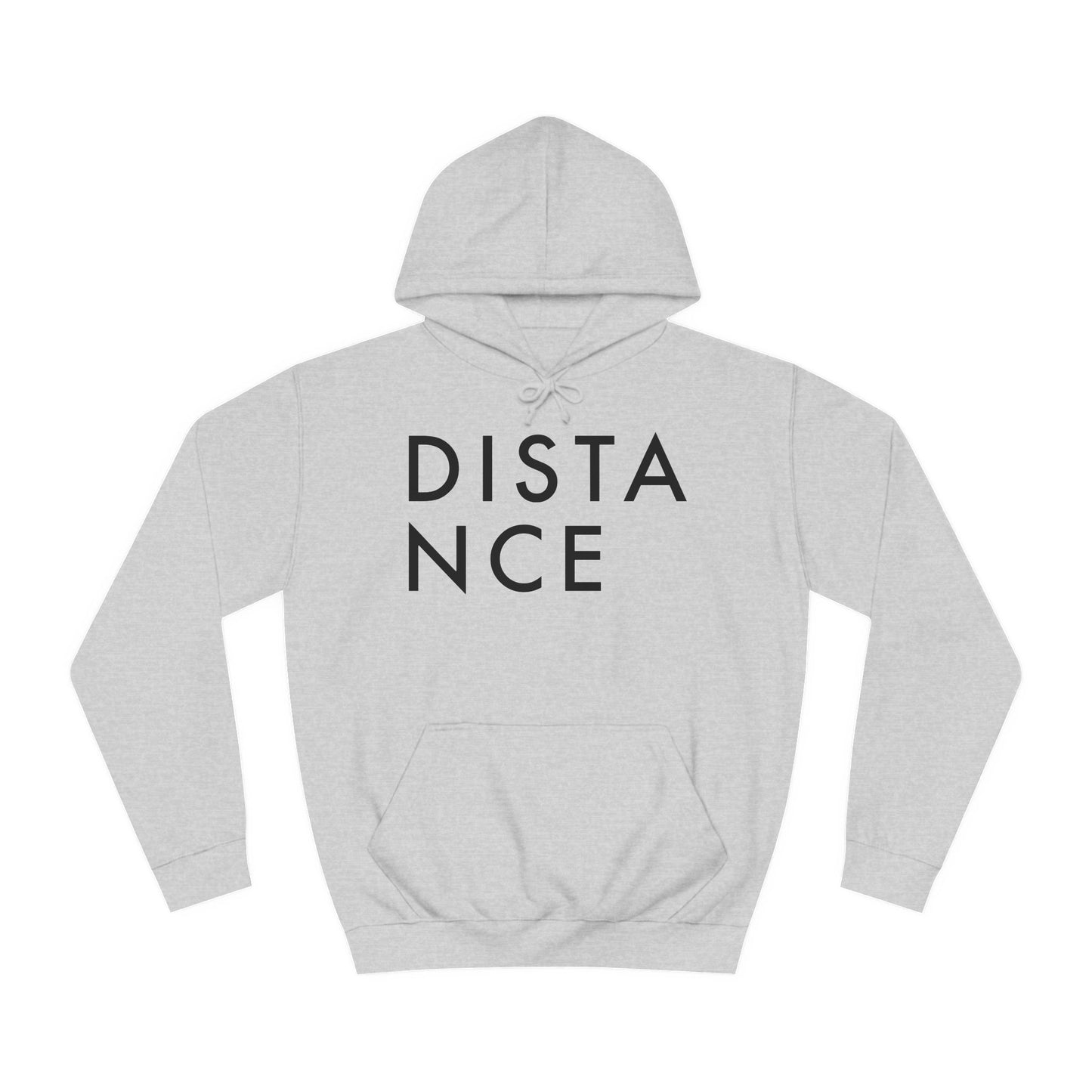 SOMNITECT Distance - Black Logo Unisex College Hoodie