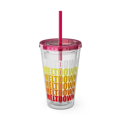 Meltdown Sunsplash Tumbler with Straw, 16oz  LIMITED EDITION JULY '26