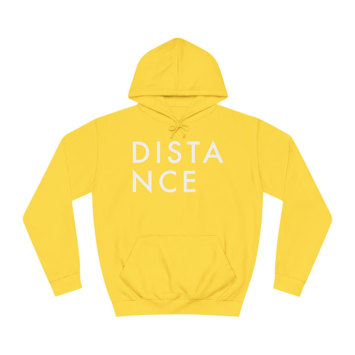 SOMNITECT Distance - White Logo Unisex College Hoodie