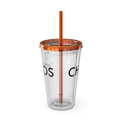 Artimus Wolz Chaos Tumbler with Straw, 16oz