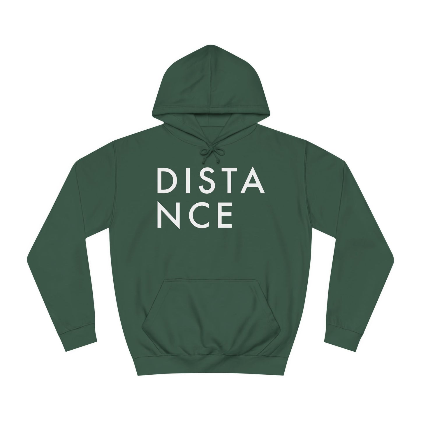 SOMNITECT Distance - White Logo Unisex College Hoodie