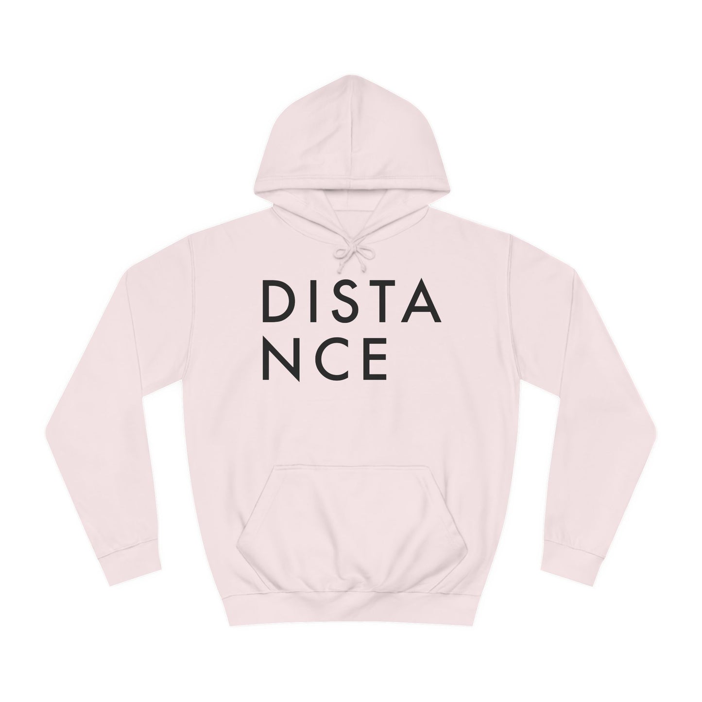 SOMNITECT Distance - Black Logo Unisex College Hoodie
