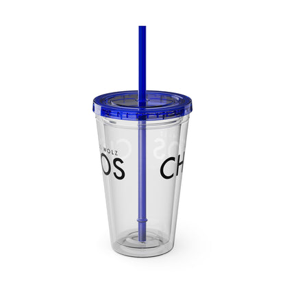 Artimus Wolz Chaos Tumbler with Straw, 16oz
