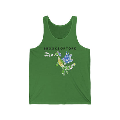 BrooksOfYork And Then He Breathes Fire Unisex Jersey Tank