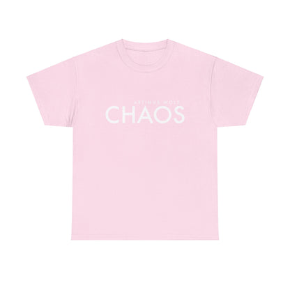 Chaos White Logo Crew Neck T-Shirt