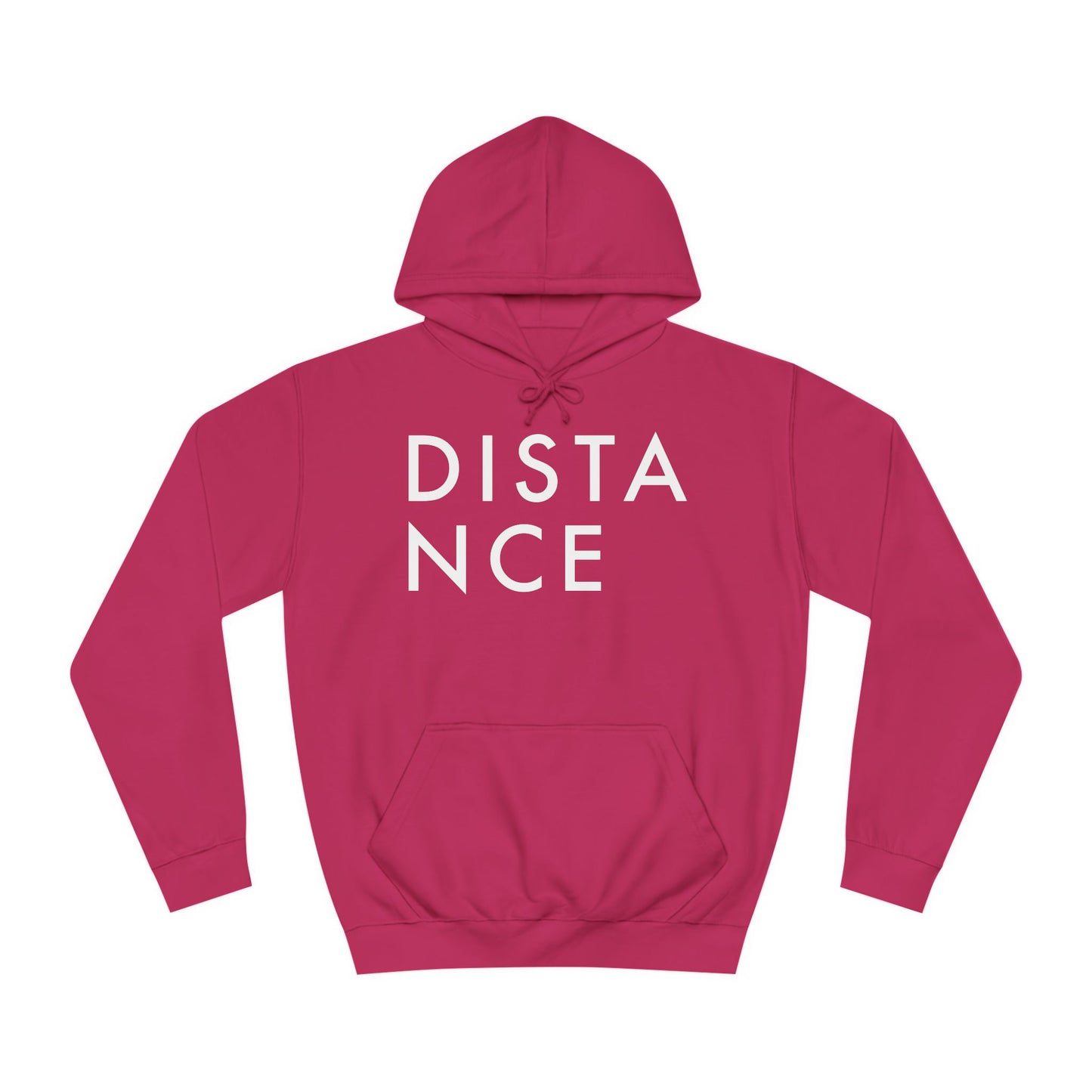 SOMNITECT Distance - White Logo Unisex College Hoodie