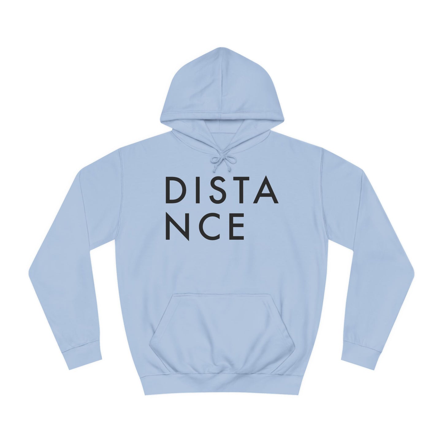 SOMNITECT Distance - Black Logo Unisex College Hoodie