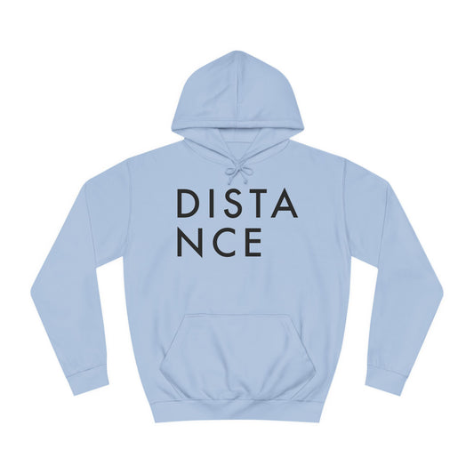 SOMNITECT Distance - Black Logo Unisex College Hoodie