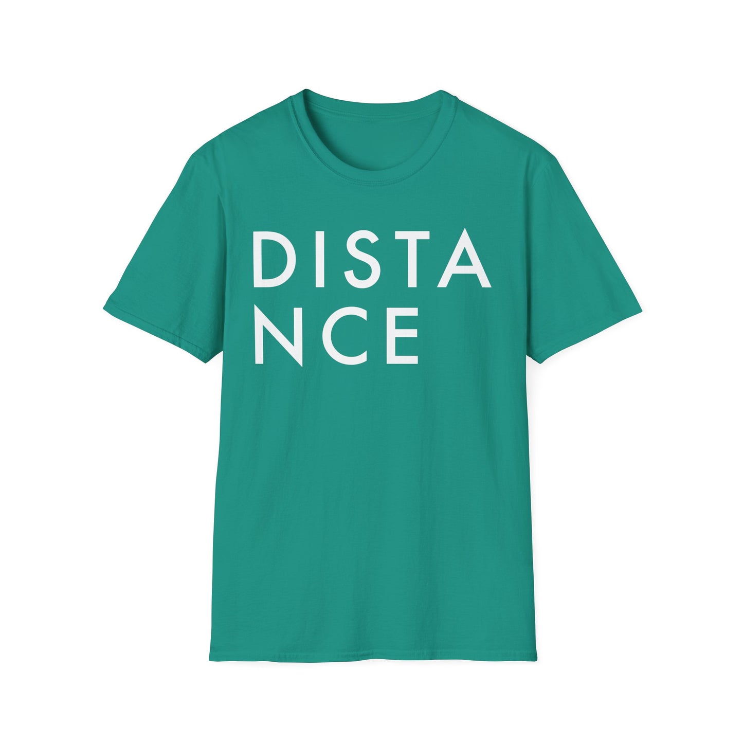SOMNITECT Distance - White Logo Unisex Softstyle T-Shirt
