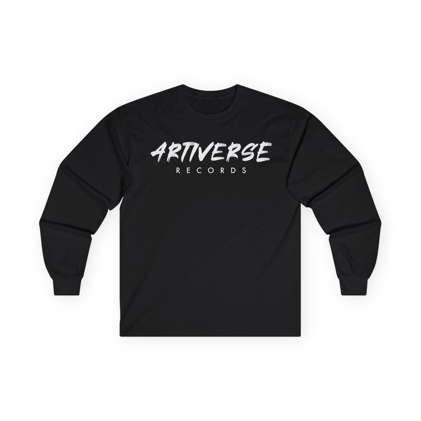 Artiverse Records Unisex Long Sleeve T-Shirt (Black/White Logo)
