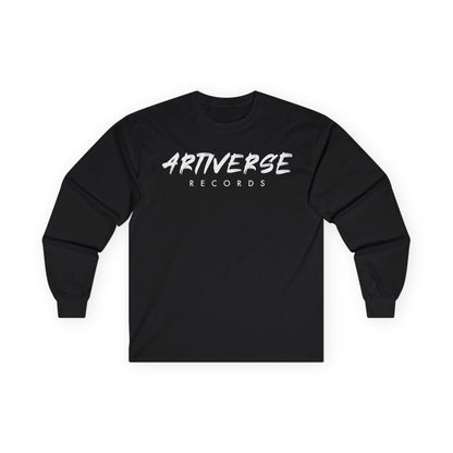 Artiverse Records Unisex Long Sleeve T-Shirt (Black/White Logo)