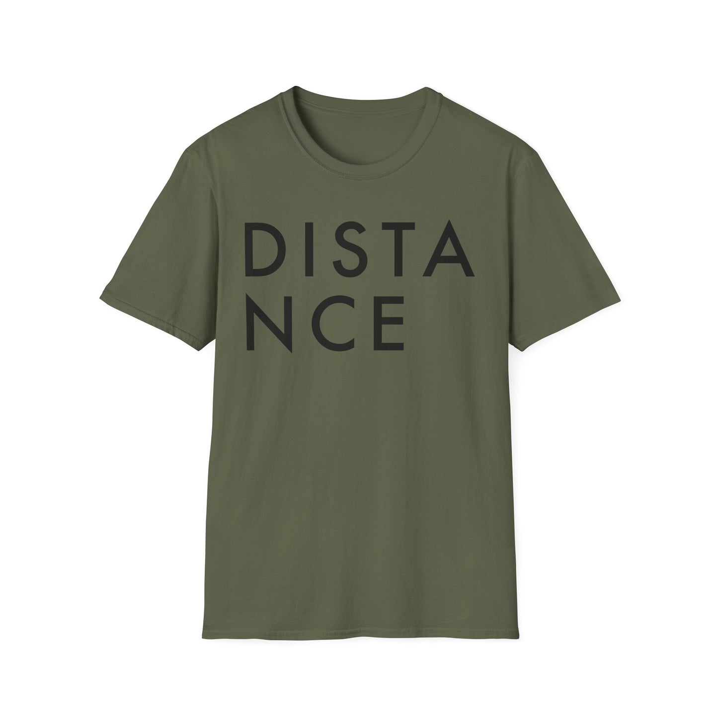 SOMNITECT Distance - Black Logo Unisex Softstyle T-Shirt