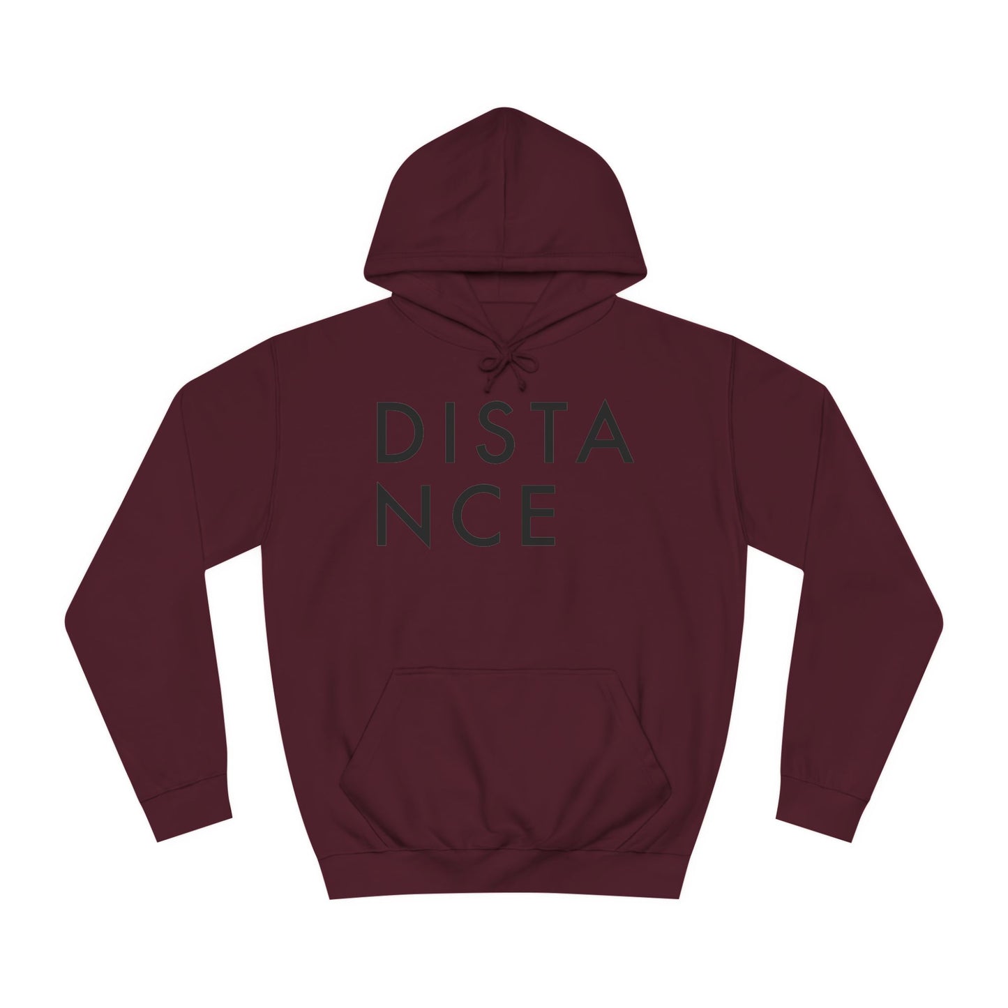 SOMNITECT Distance - Black Logo Unisex College Hoodie
