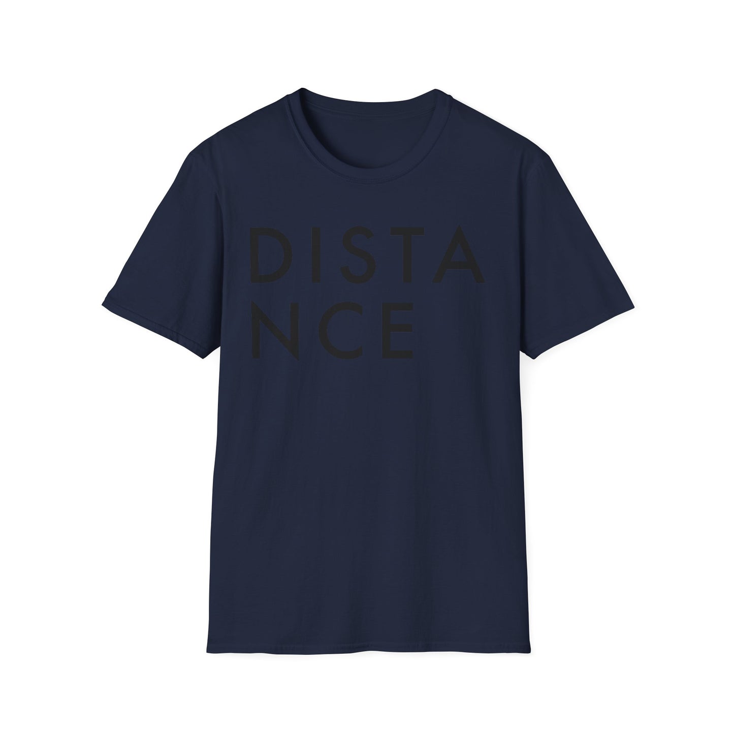 SOMNITECT Distance - Black Logo Unisex Softstyle T-Shirt