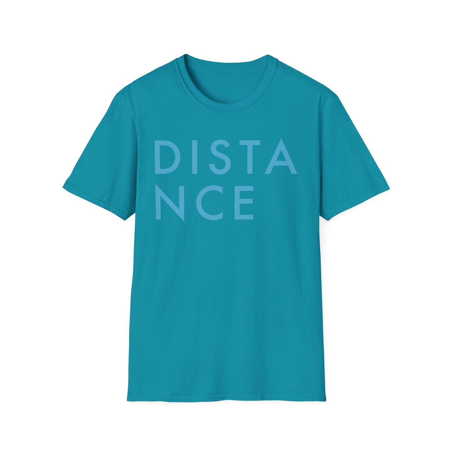 SOMNITECT Distance - Blue Logo Unisex Softstyle T-Shirt
