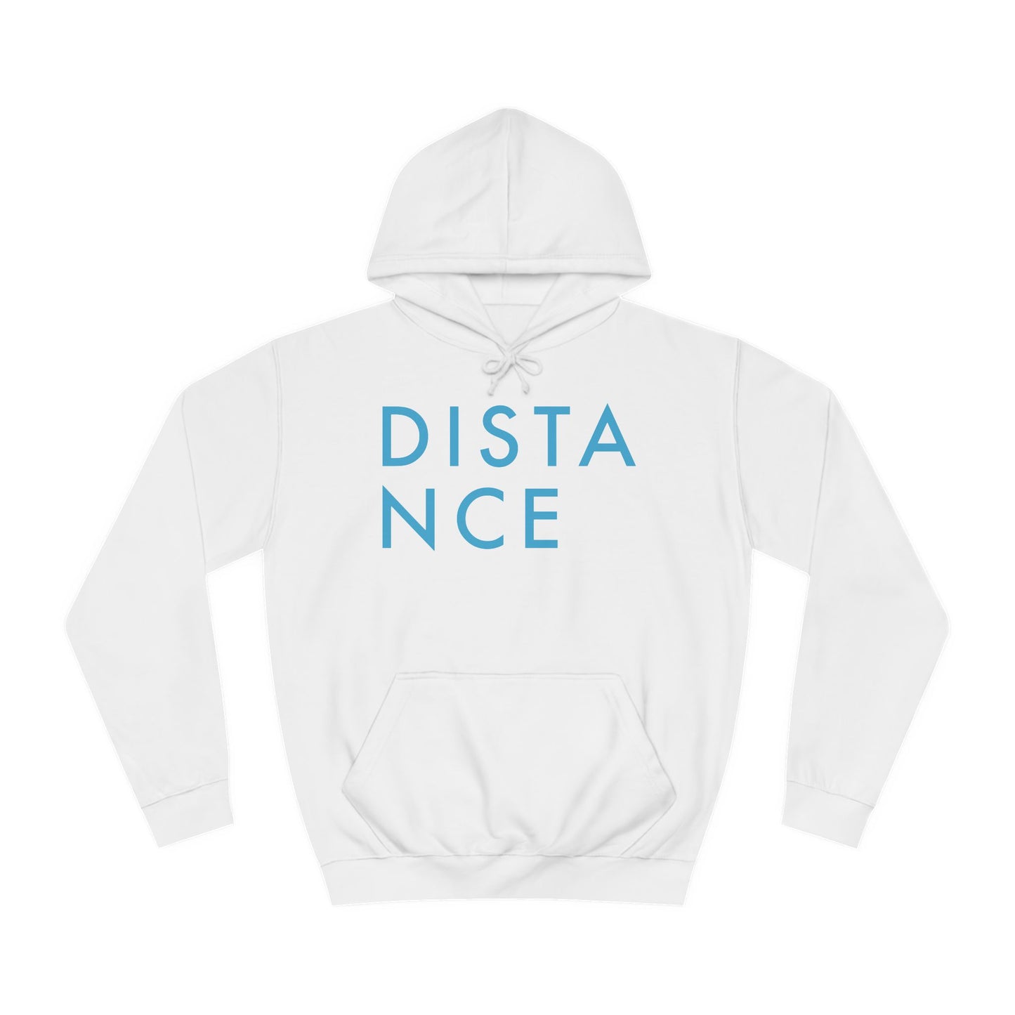 SOMNITECT Distance - Blue Logo Unisex College Hoodie