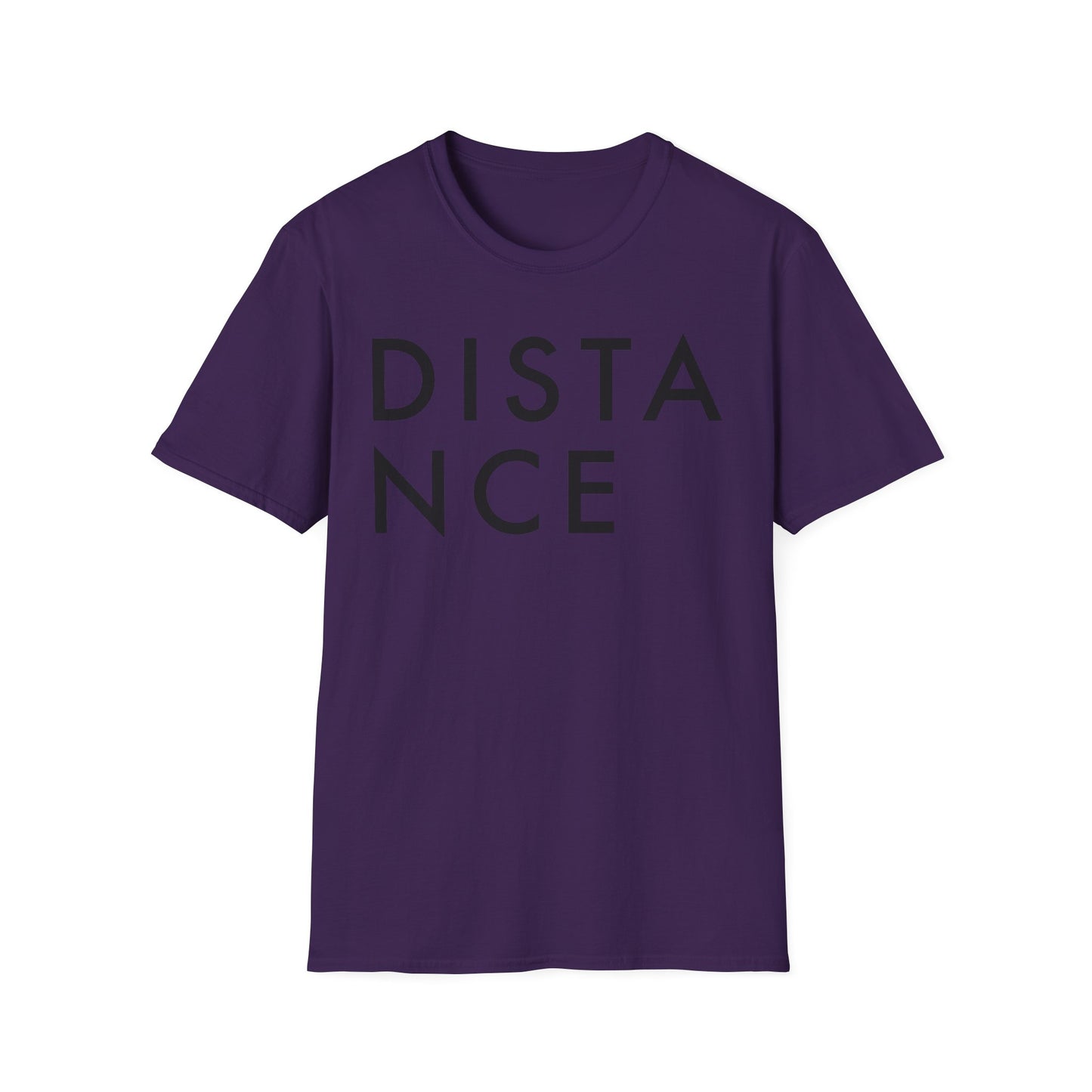 SOMNITECT Distance - Black Logo Unisex Softstyle T-Shirt