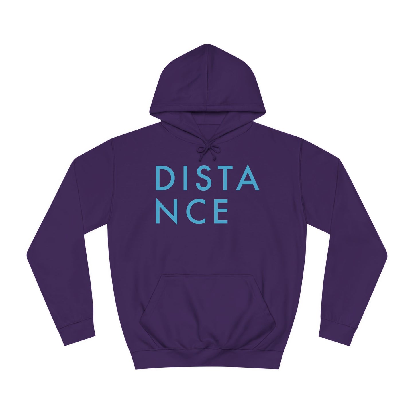 SOMNITECT Distance - Blue Logo Unisex College Hoodie