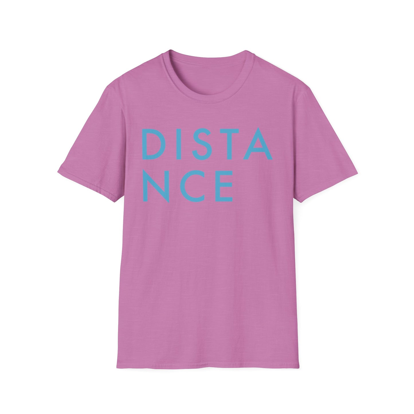 SOMNITECT Distance - Blue Logo Unisex Softstyle T-Shirt