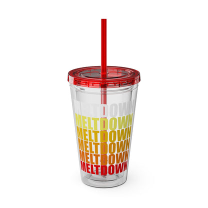 Meltdown Sunsplash Tumbler with Straw, 16oz  LIMITED EDITION JULY '26