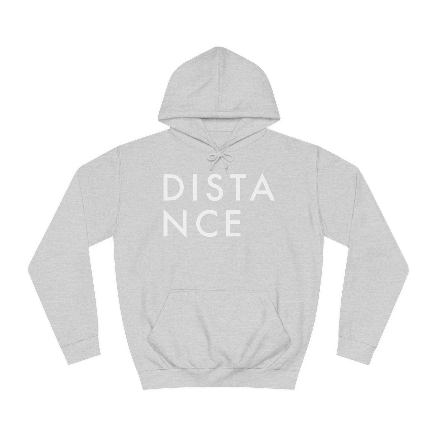 SOMNITECT Distance - White Logo Unisex College Hoodie