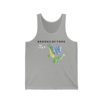 BrooksOfYork And Then He Breathes Fire Unisex Jersey Tank