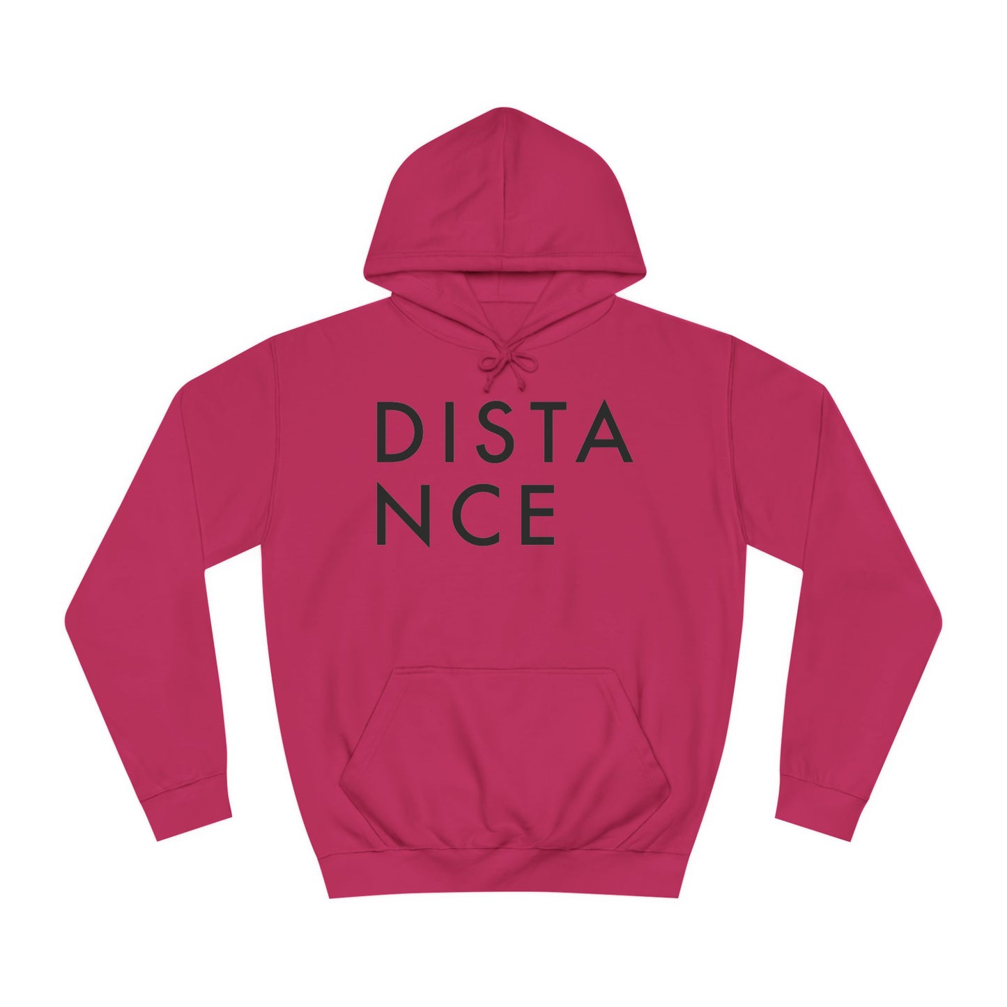 SOMNITECT Distance - Black Logo Unisex College Hoodie