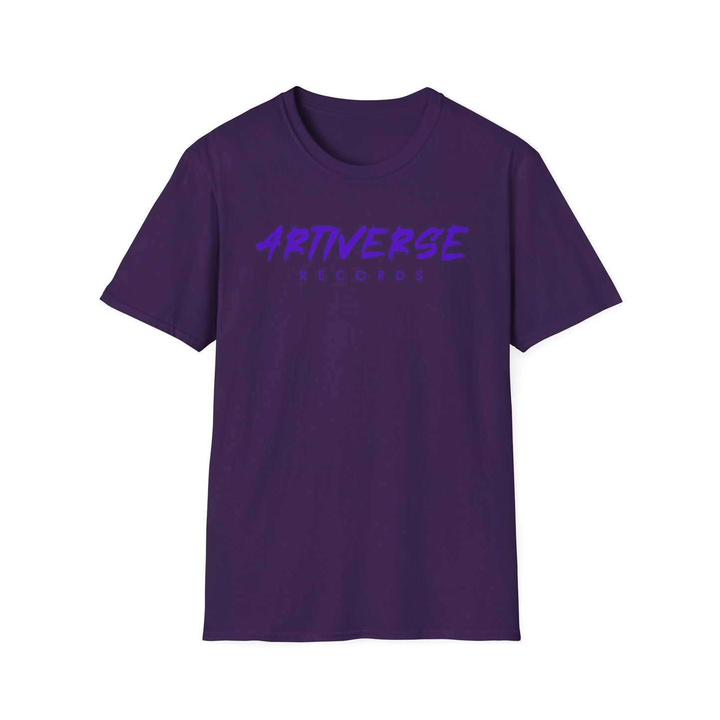 Artiverse Records Unisex Softstyle Graphic T-Shirt (Black/White Logo)