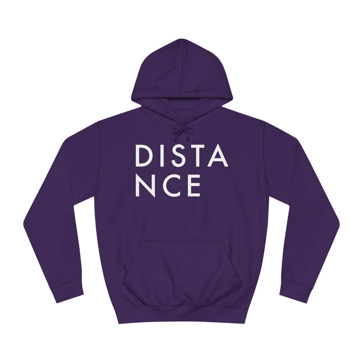 SOMNITECT Distance - White Logo Unisex College Hoodie