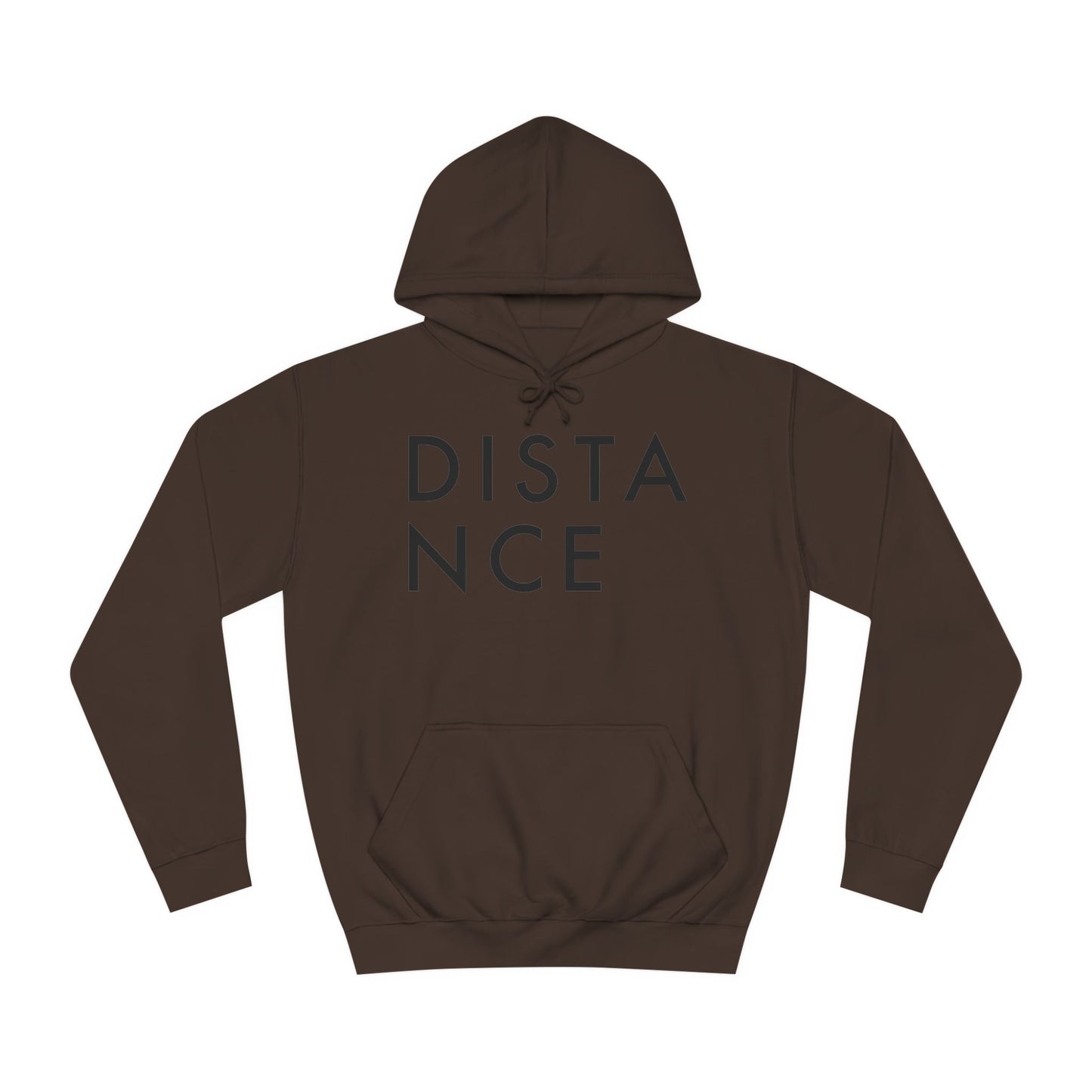 SOMNITECT Distance - Black Logo Unisex College Hoodie