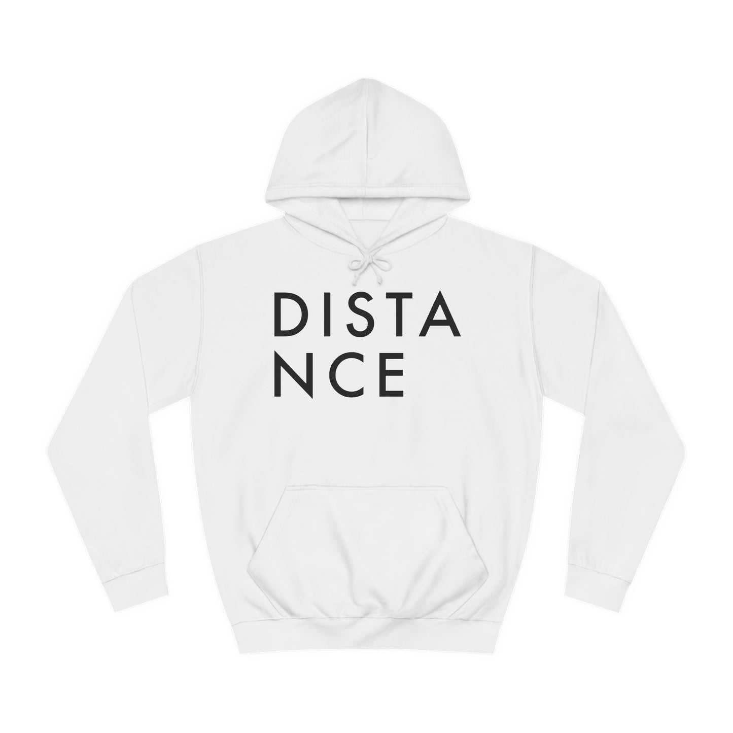 SOMNITECT Distance - Black Logo Unisex College Hoodie