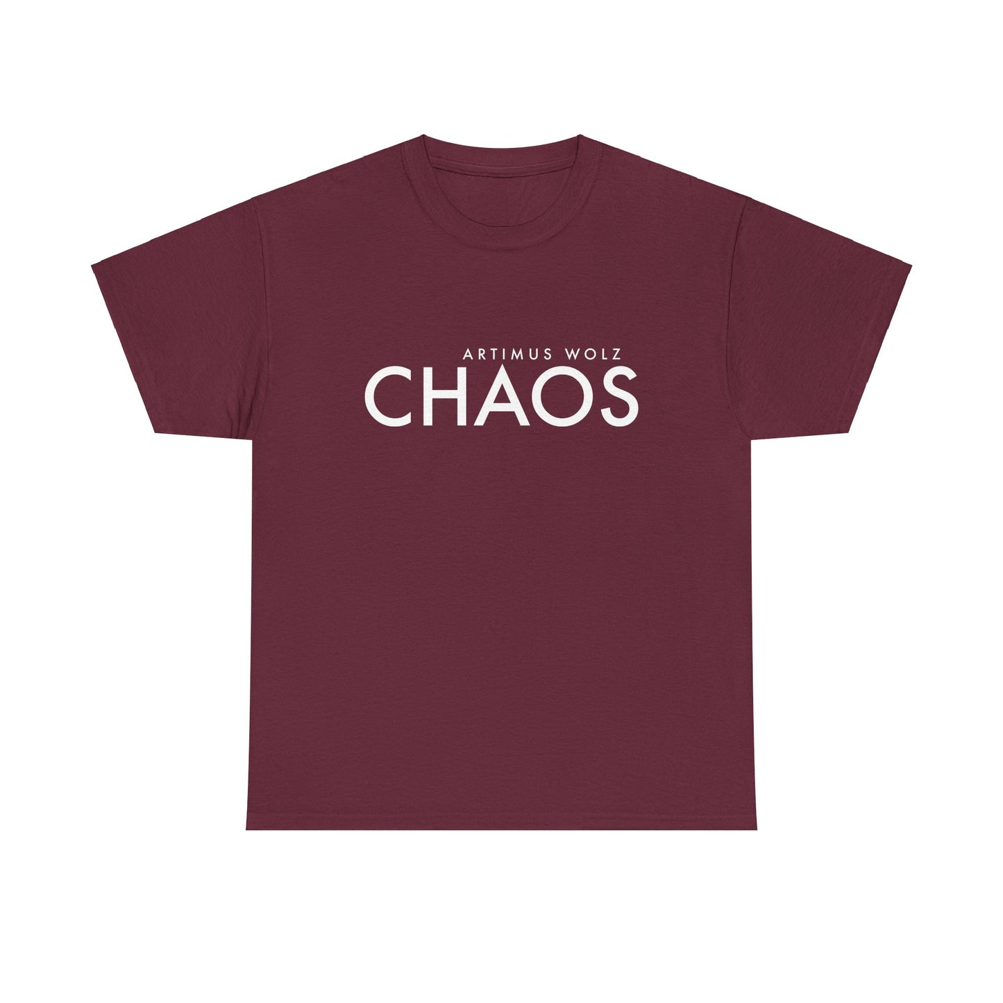 Chaos White Logo Crew Neck T-Shirt