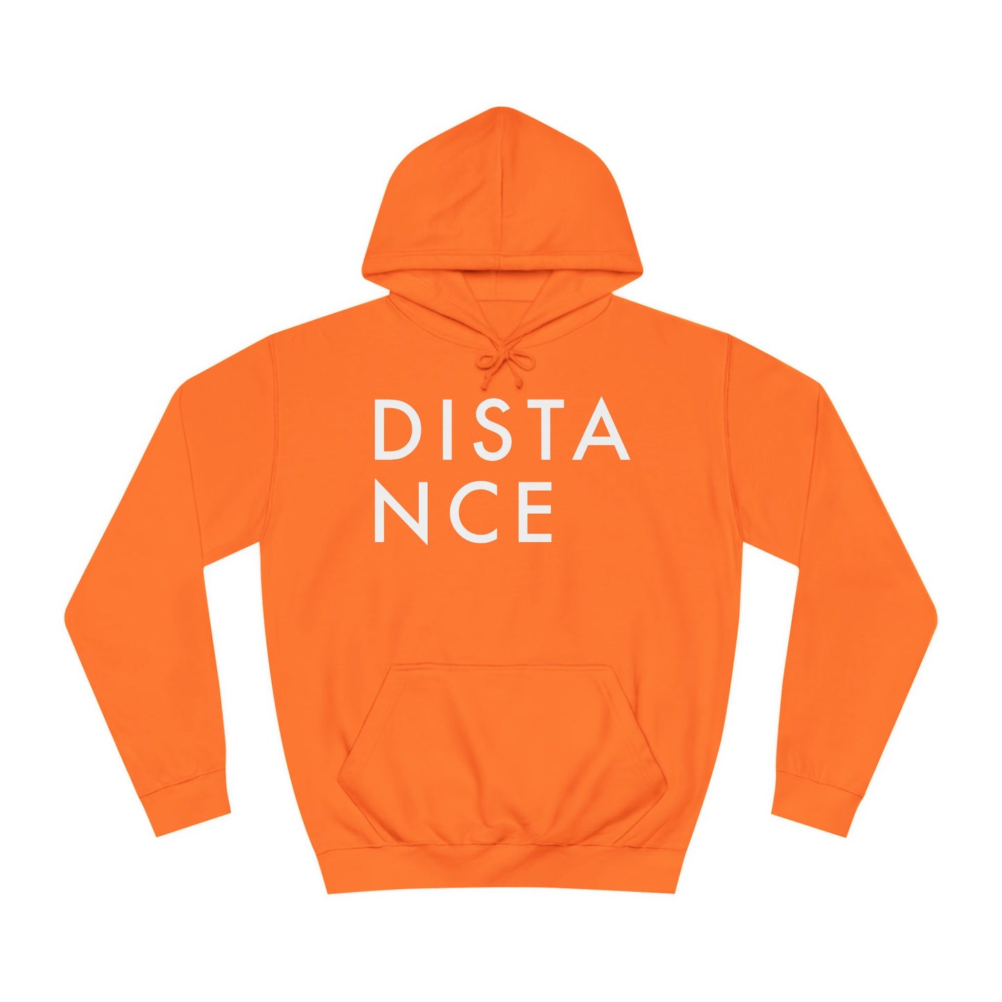 SOMNITECT Distance - White Logo Unisex College Hoodie