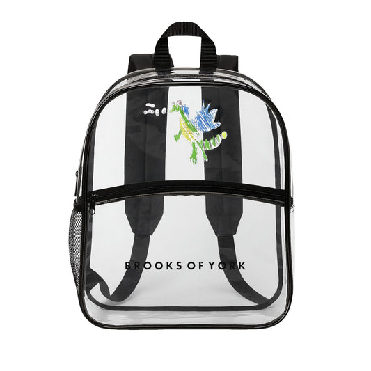 BrooksOfYork And Then He Breathes Fire Clear Festival-Friendly Backpack