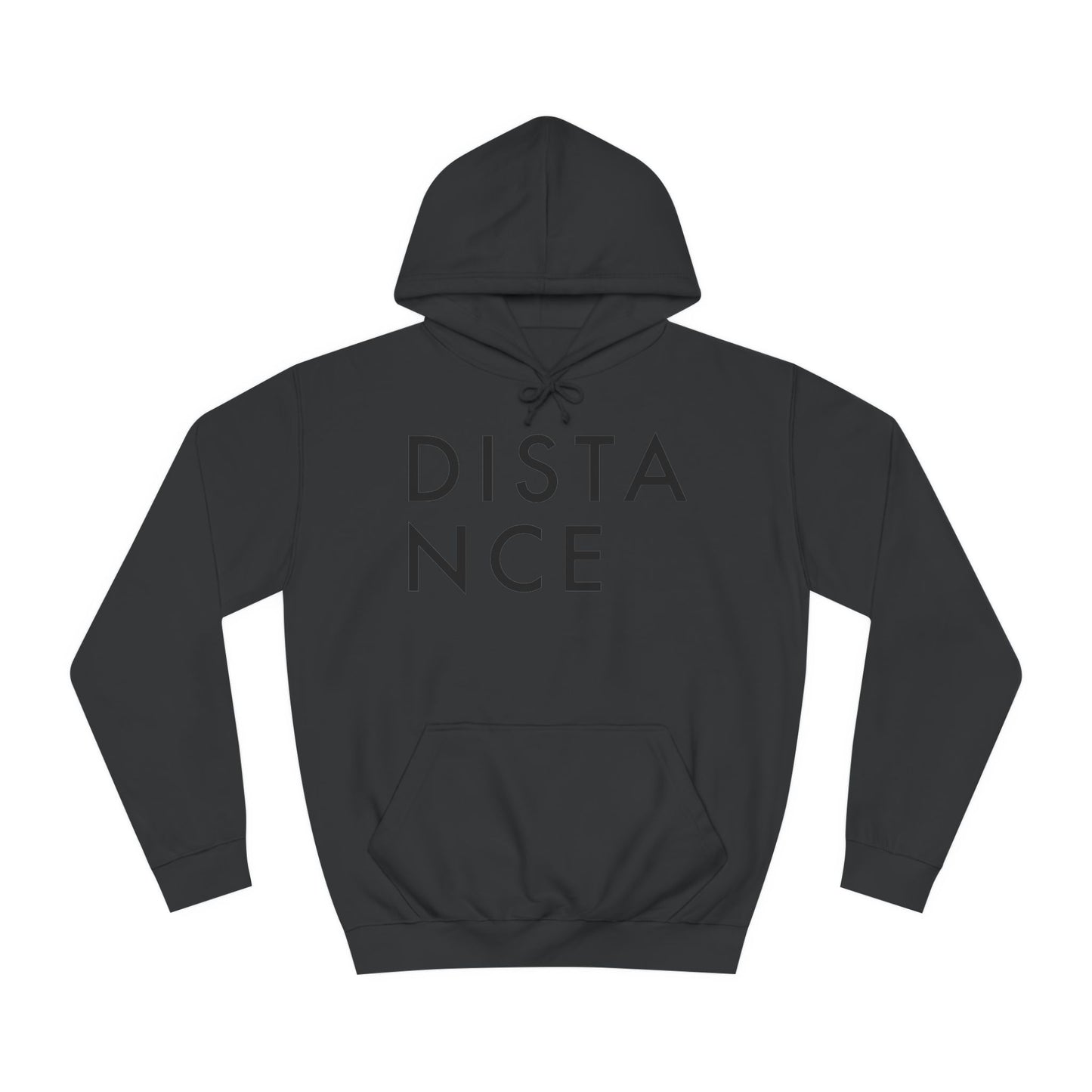 SOMNITECT Distance - Black Logo Unisex College Hoodie