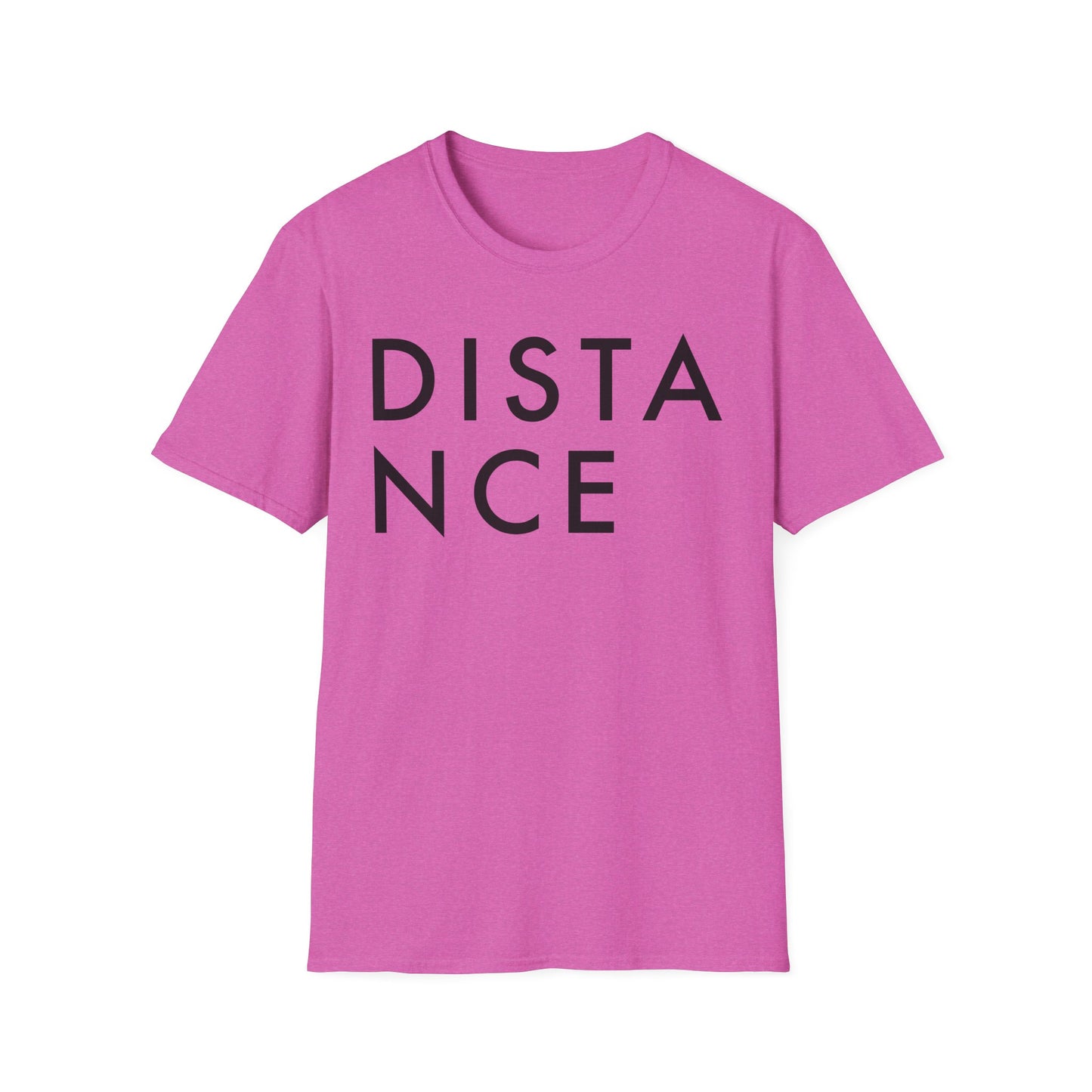 SOMNITECT Distance - Black Logo Unisex Softstyle T-Shirt
