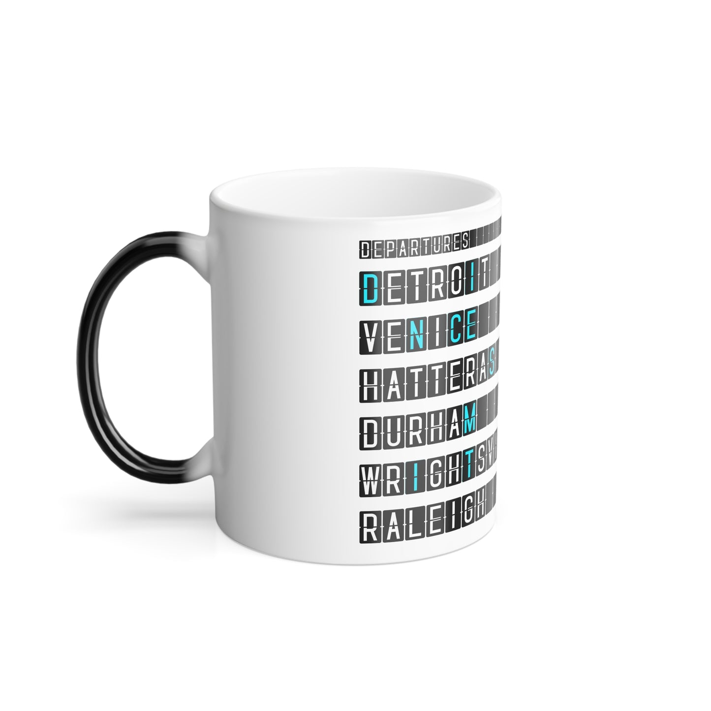 SOMNITECT Distance - Departures and Arrivals 11 oz. Color Morphing Mug