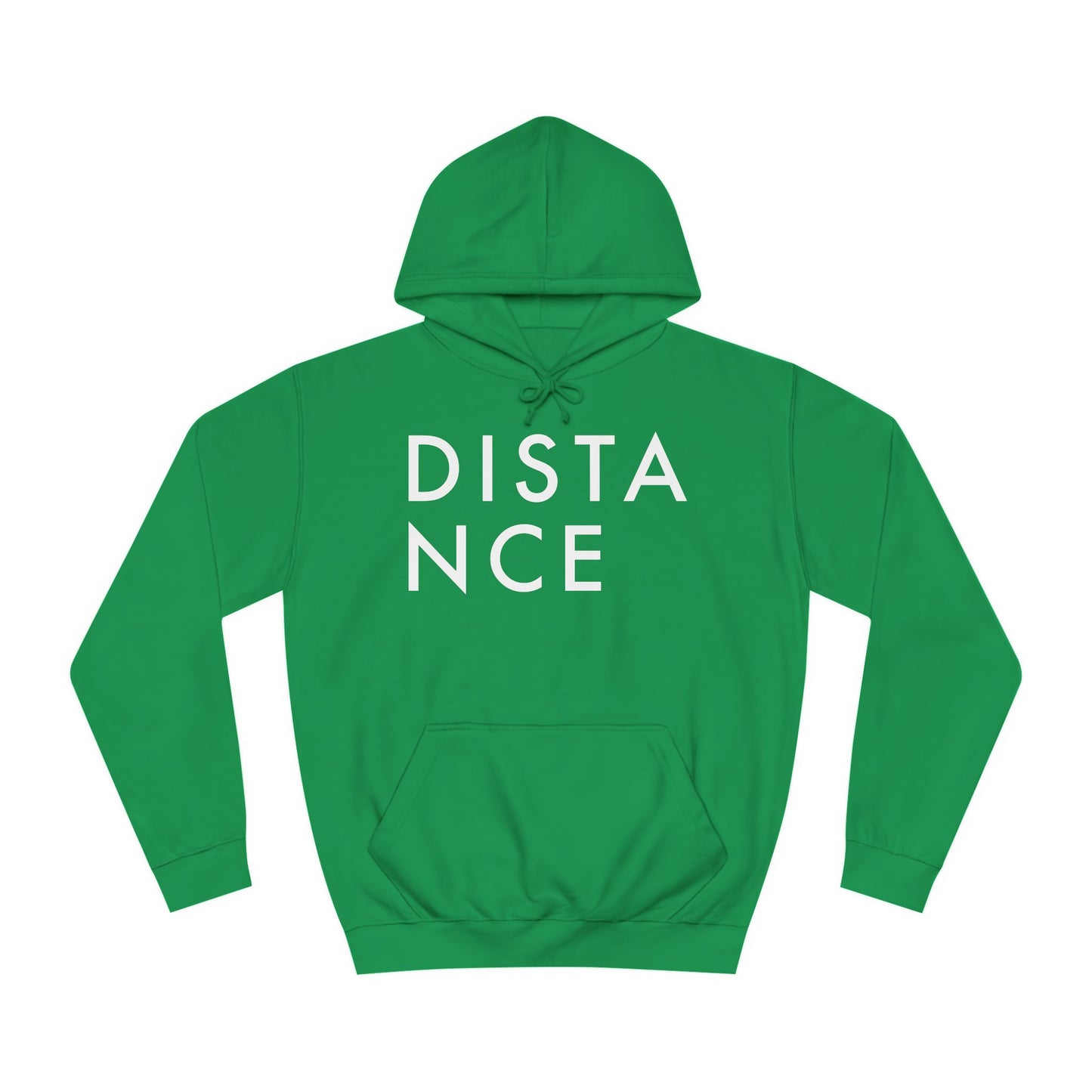 SOMNITECT Distance - White Logo Unisex College Hoodie