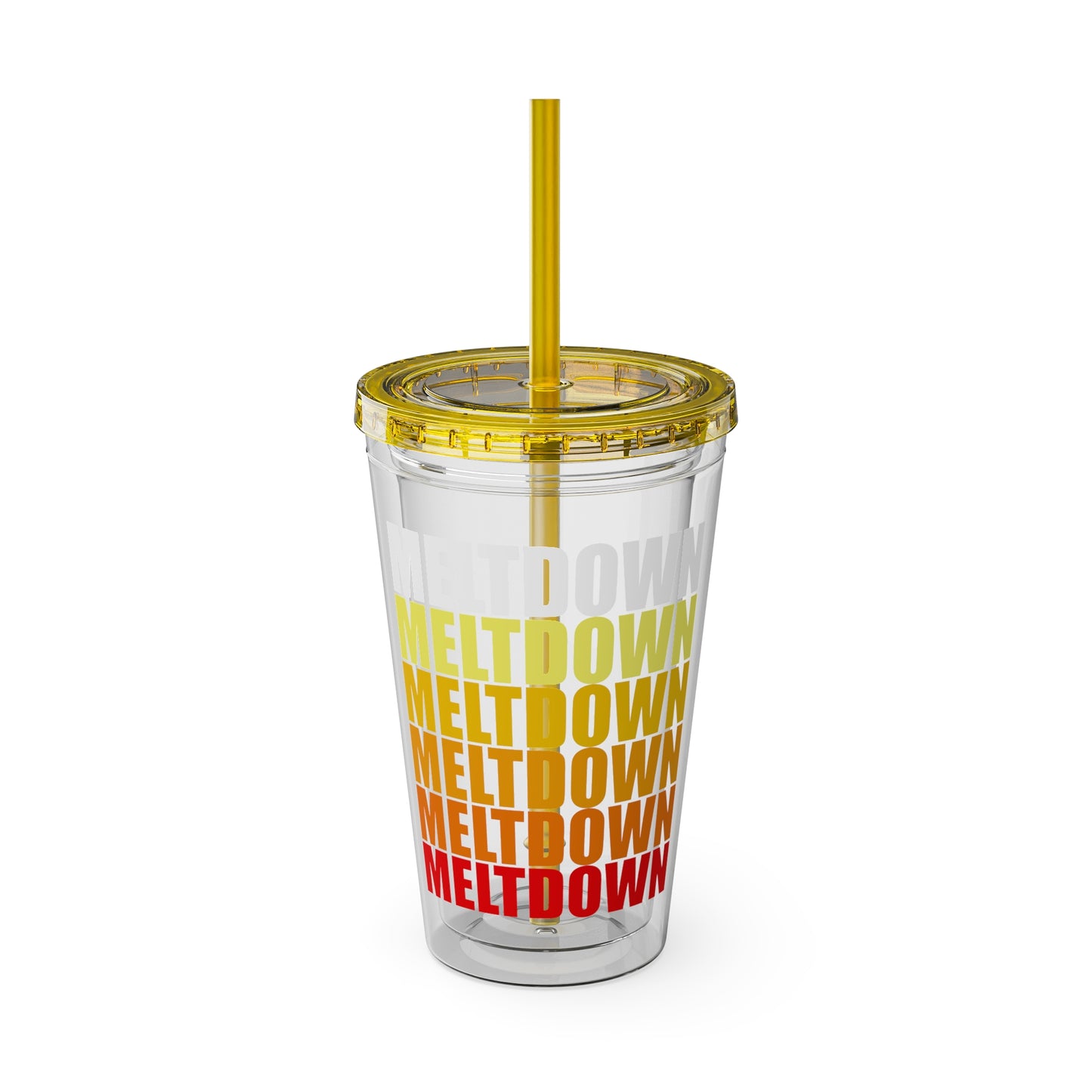 Meltdown Sunsplash Tumbler with Straw, 16oz  LIMITED EDITION JULY '26