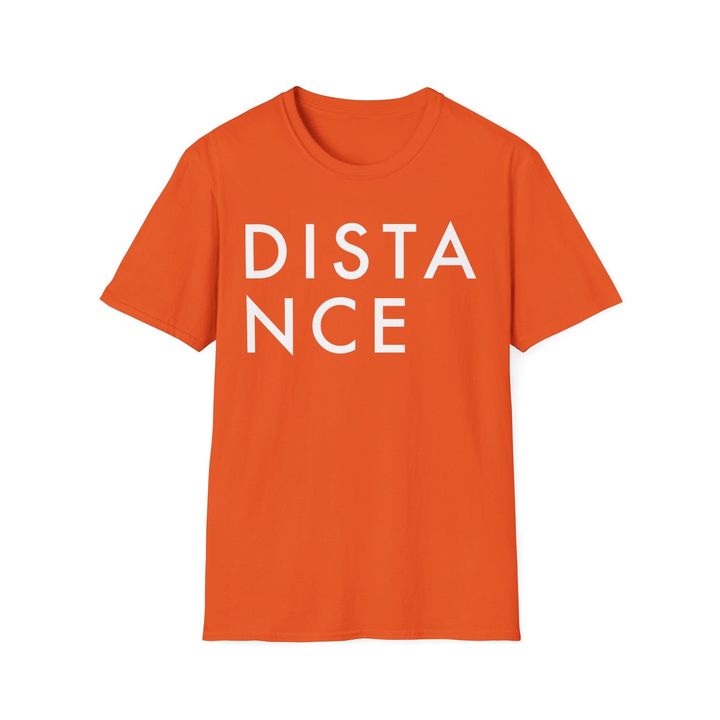SOMNITECT Distance - White Logo Unisex Softstyle T-Shirt