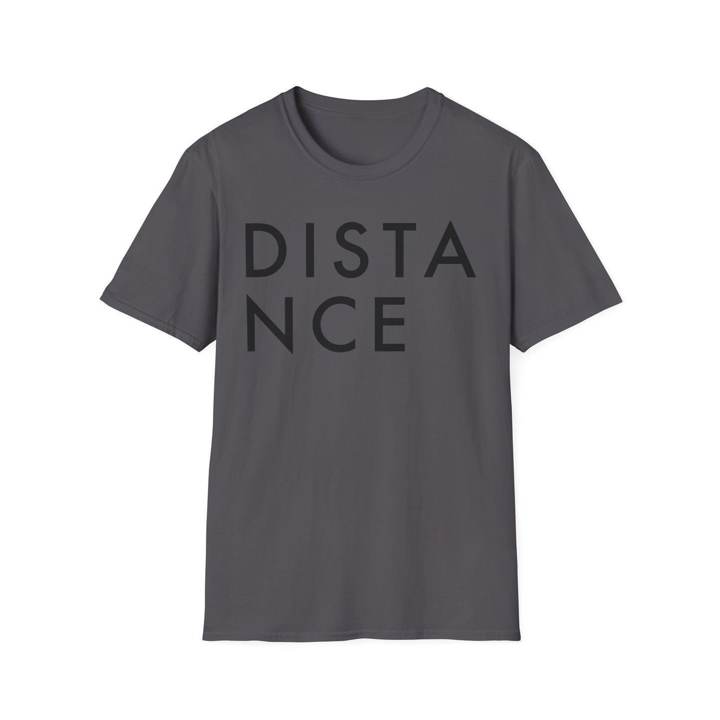 SOMNITECT Distance - Black Logo Unisex Softstyle T-Shirt