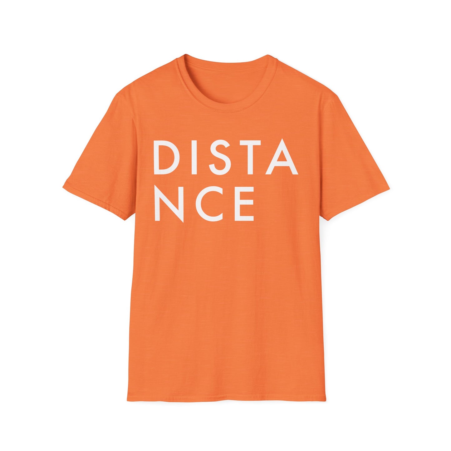 SOMNITECT Distance - White Logo Unisex Softstyle T-Shirt