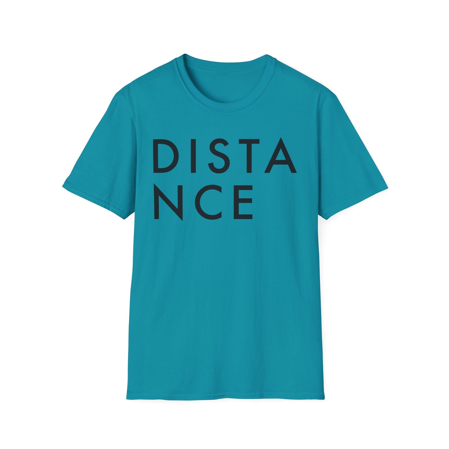 SOMNITECT Distance - Black Logo Unisex Softstyle T-Shirt