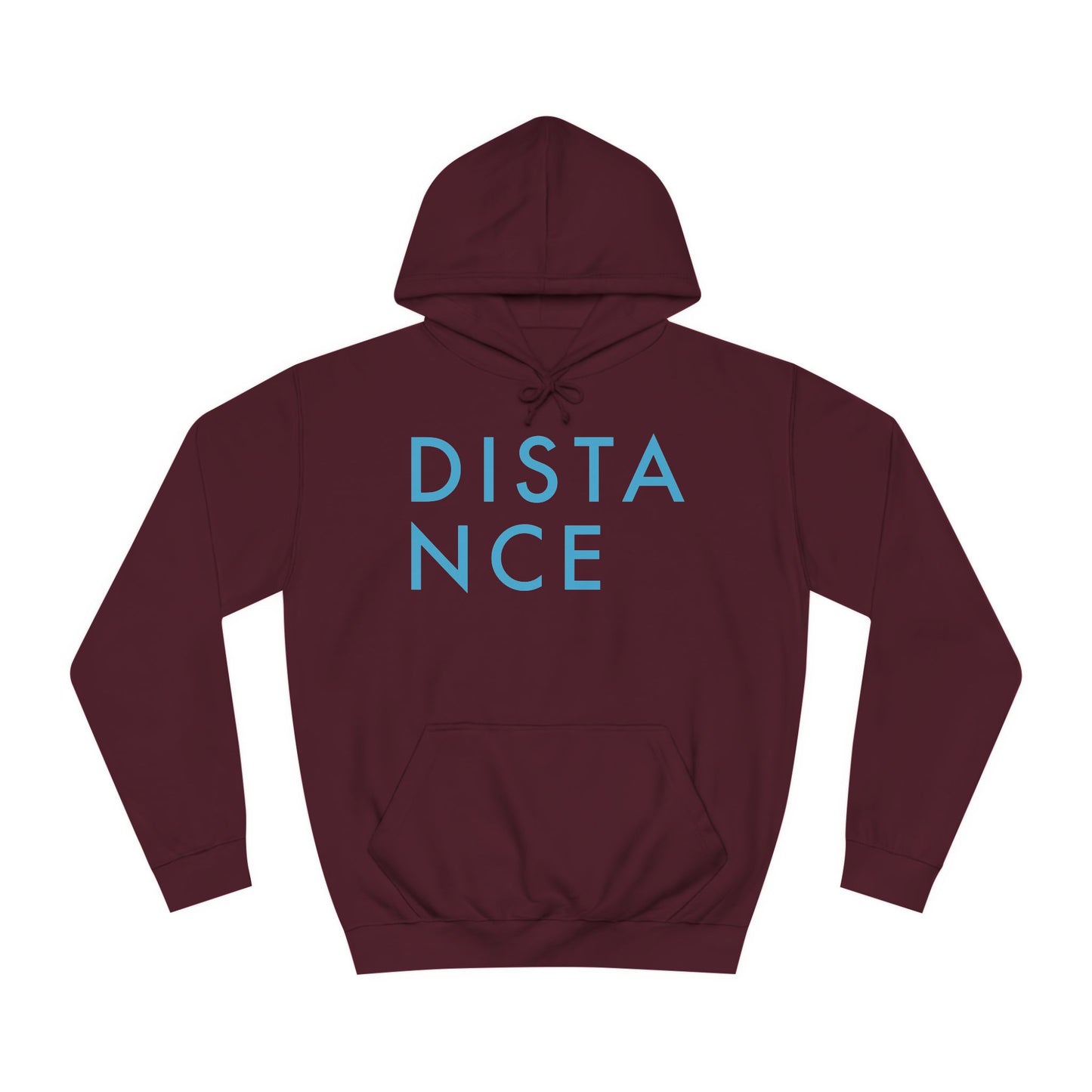 SOMNITECT Distance - Blue Logo Unisex College Hoodie
