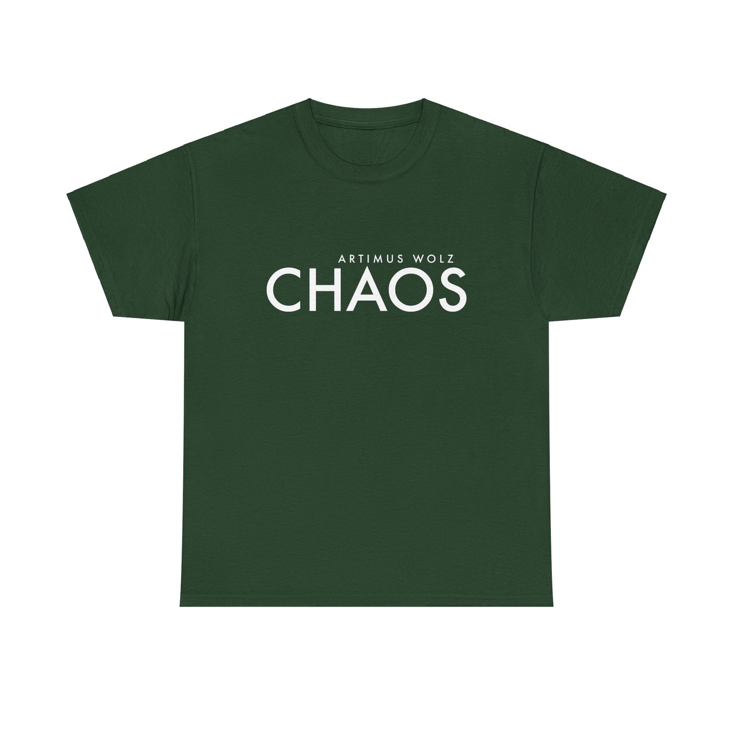 Chaos White Logo Crew Neck T-Shirt