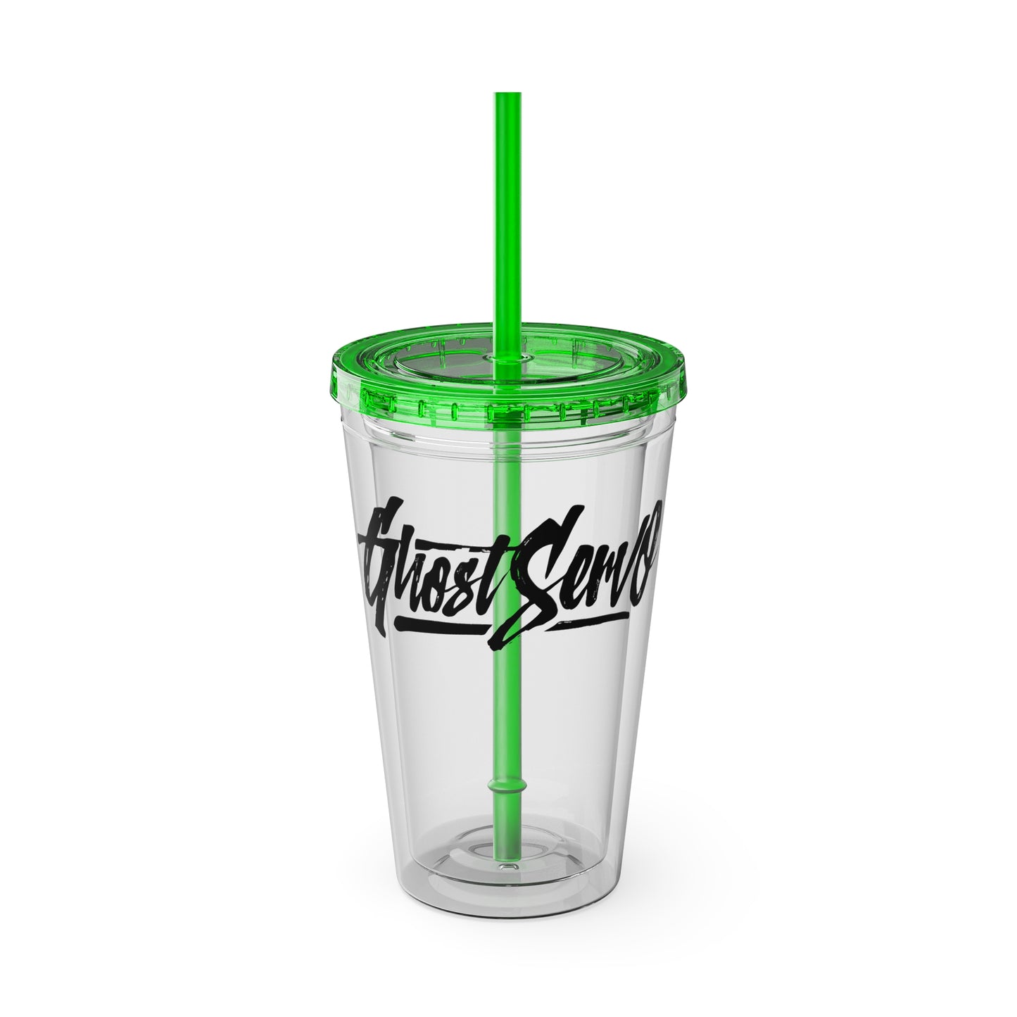 Ghost Servo Tumbler with Straw, 16oz