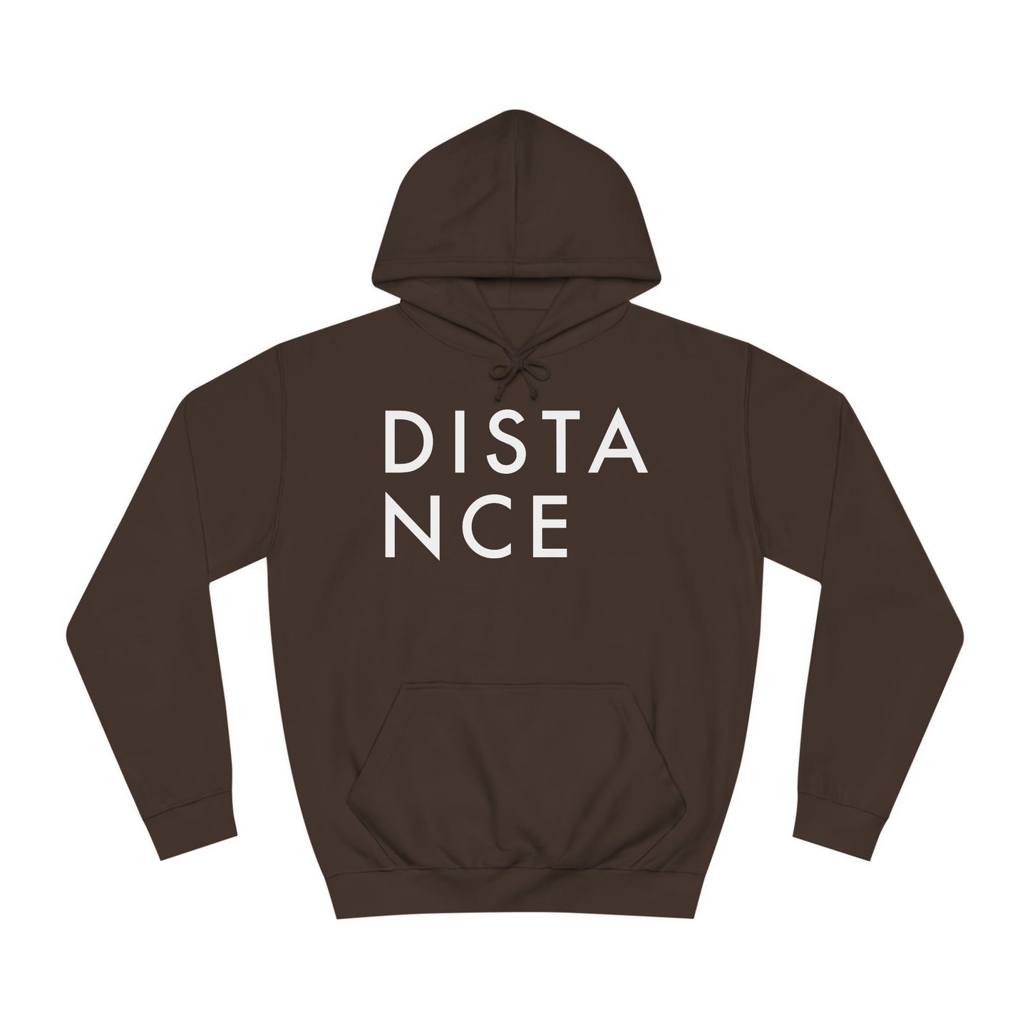 SOMNITECT Distance - White Logo Unisex College Hoodie